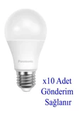 Panasonic 8,5W (63W) Led Ampul 6500K - Beyaz Işık 10 Adet Tasarruflu Lamba - 1