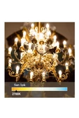 Panasonic 4,9W (40W) Led Mum Ampul Sarı 2700K - E14 10 Adet Avize Lambası - 5