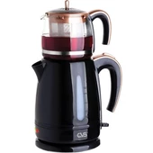 CVS Latife DN 1547 1600 W Cam Demlikli Çay Makinesi SİYAH - 1