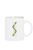 Sarı Lacivert Dna Beyaz Kupa Bardak - 1