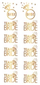 DÖVME TEAM BRIDE OKLU KALPLİ VARAKLI ALTIN 1 SET - 2
