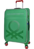 Benetton Trolley Valiz Yeşil Büyük Boy 14BNT2200-01-YŞL - 7