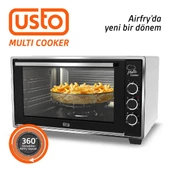 Usto 2105 Airfry Özellikli 50lt Multi Cooker Midi Fırın Beyaz - 1