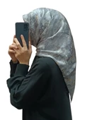 AKER İPEK KREP SATEN EŞARP 8925701 - 1