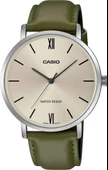 CASIO MTP-VT01L-3BUDF YEŞİL DERİ KORDON ERKEK KOL SAATİ - 1