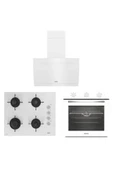 Altus ALA 321 W Fırın 159 DHW Ocak 525 W Davlumbaz Beyaz Ankastre Set thumbnail 1