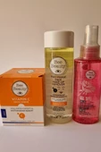 Bee Beauty Çift Fazlı Yüz Makyaj Temizleyicisi 150 ml Vitamin C Gece Kremi 50 ml Gül Suyu 100 ml - 1