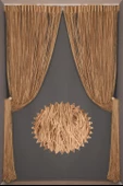 İP MODEL GOLD RENK İP PERDE 190 Cm En 280 cm Boy  2 mm şeritler halinde hazır ip perde - 8
