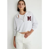 KAPİSONLU LOGO  SWEATSHIRT - 4