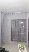 İP MODEL GRİ RENK İP PERDE 190 Cm En 280 cm Boy  2 mm şeritler halinde hazır ip perde - 7