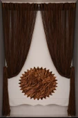İP MODEL KAHVERENGİ RENK İP PERDE 180 Cm En 280 cm Boy  2 mm şeritler halinde hazır ip perde thumbnail 2