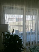 İP MODEL KIRIK BEYAZ RENK İP PERDE 180 Cm En 280 cm Boy  2 mm şeritler halinde hazır ip perde thumbnail 7