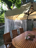 İP MODEL KIRIK BEYAZ RENK İP PERDE 180 Cm En 280 cm Boy  2 mm şeritler halinde hazır ip perde thumbnail 4