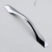 Elmas Kulp 160 mm Krom Metal Mobilya Mutfak Çekmece Dolabı Dolap Kapak Kulpları Kulbu Kulpu 16 cm - 6