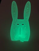 Şeffaf Taş Simli Neon Yeşil Fosfor Telefon Tutacağı Tavşan Figür El Yapımı Epoksi Hediyelik thumbnail 8