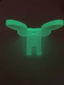 Şeffaf Taş Simli Neon Yeşil Fosfor Telefon Tutacağı Tavşan Figür El Yapımı Epoksi Hediyelik thumbnail 6