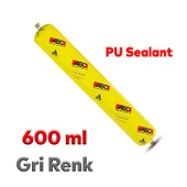Sosis PU Silikon Mastik Gri Renk 600 ml Tabanca Güçlü Yapıştırıcı Sızdırmaz Yalıtım Tabancalı Set - 4