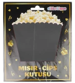 MISIR CİPS KUTUSU SİYAH 8 ADET - 1