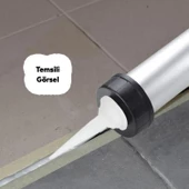 Sosis PU Silikon Mastik Gri Renk 600 ml Güçlü Yapıştırıcı Sızdırmaz Yalıtım Tabancalı 4'lü Set - 6