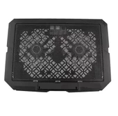 hdx4253 2 Adet Fanlı Ledli Telefon tutucu Özellikli 12"-17" Pro 7 Kademe Standlı Notebook Soğutucu - 4