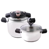 Emsan Innocook Düdüklü Tencere Seti Golden Pink 4+6,5 lt thumbnail 2