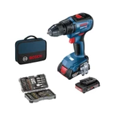 Bosch Gsr 18V-50 Profesyonel Akülü Vidalama + 43 Parça Set - 1