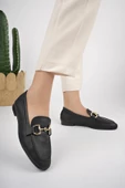 Muggo LİZA Garantili Metal Tokalı Kadın Loafer Günlük Ayakkabı - 9