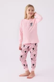 Rolypoly Kız Çocuk Pembe Pijama Takım 3491 - 2