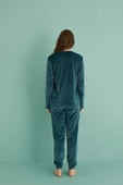 Gd Goldoremi 13164-6 Kadın Hello Sunday Kadife Pijama Takım - 8