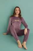 Gd Goldoremi 13164-21 Kadın Time To Shine Kadife Pijama Takım - 5