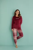 Gd Goldoremi 13312-1 Kadın Love Fall Kadife Pijama Takım - 2