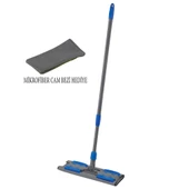 Teleskopik Saplı Mandallı Mop 140 CM Mikrofiber Cam Bezi Hediyeli - 1