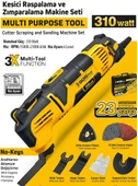 SGS PROFESYONEL MULTI-TOOLS KESİCİ VE RASPALAMA MAKİNESİ 310 Watt - 2