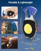 POWERDEX 10w Şarjlı Cob Ledli TYPE-C Şarjlı Çakmaklı Anahtarlık Kamp Feneri - 4