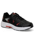 U.s. Polo Assn. Felix 4Pr Erkek Siyah-Kırmızı Sneaker Ayakkabı - 1