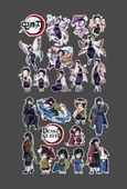 Giyu Tomioka-Shinobu Kochō -Demon Slayer-2li çıkartma-etiket-süsleme-hediye- başarı çıkartmaları thumbnail 3