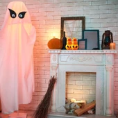 Halloween Bal Kabağı Şeklinde Led Lamba 12 cm thumbnail 2