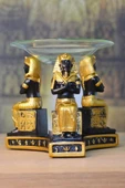 Tutankhamun Buhurdanlık Esansiyel Yağ Brülörü Aantik Mısır Firavun - 7