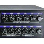 Dexun D-400 500 W Usb Sd Kart Bluetooth 4 16 Ohm 6 Bölgeli Amfi 3 Mikrofon 3 Aux Giriş Trafolu Mixer Anfi - 3
