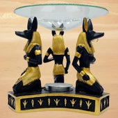 Anubis Buhurdanlık Esansiyel Yağ Brülörü Antik Mısır Firavun thumbnail 4