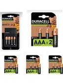 Duracell Cef 14 Pil Şarj Cihazı 10 Adet 750 Mah Aaa ve 2 Adet 1300 Mah Aa Şarj Edilebilir Piller - 1