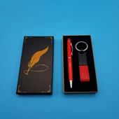 Deri Anahtarlık Touchpen Kalem - 1