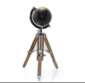 Tripod Standlı Dönen Dekoratif Dünya YerKüre Harita Hediyelik - 1
