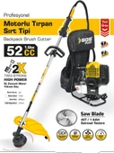 SGS PROFESYONEL  MOTORLU TIRPAN SIRT TİPİ 52 CC 1.6 KW - 2
