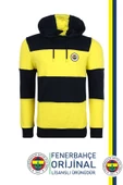 Fenerbahçe Orijinal Lisanslı Sarı Lacivert Kapüşonlu Sweat + Bileklik Set Özel Ahşap Kutulu thumbnail 2