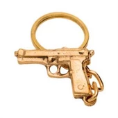 Anahtarlık Tabanca Pirinç Döküm - 9