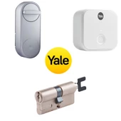 Yale Linus Gri  Akıllı Kilit, Wifi Modlü Ve Anahtar Göbeği Seti - 1
