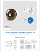 A Form KTA 109 Küçük İçten Çekme Cimri Tuvalet Kağıt Dispenseri Aparatı - Şeffaf Füme - Plastik thumbnail 6