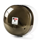 A Form KTA 109 Küçük İçten Çekme Cimri Tuvalet Kağıt Dispenseri Aparatı - Şeffaf Füme - Plastik thumbnail 1