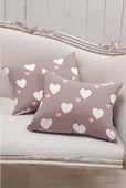 Upstyle Modern ve Şık tasarım Yastık Kılıfı Gülkurusu 50x70 Cm - 1